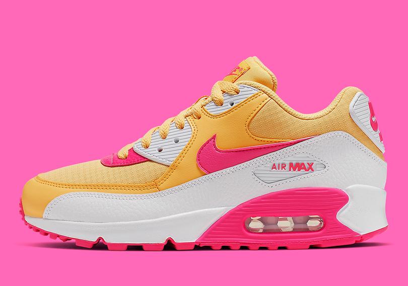 nike-air-max-90-womens-yellow-pink-white-325213-7022